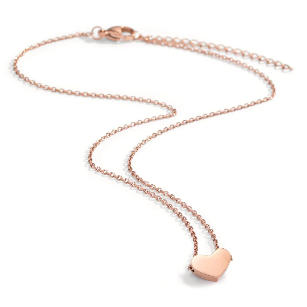Collana Acciaio inossidabile rivestimento IP Cuore 40-45 cm - Image 2