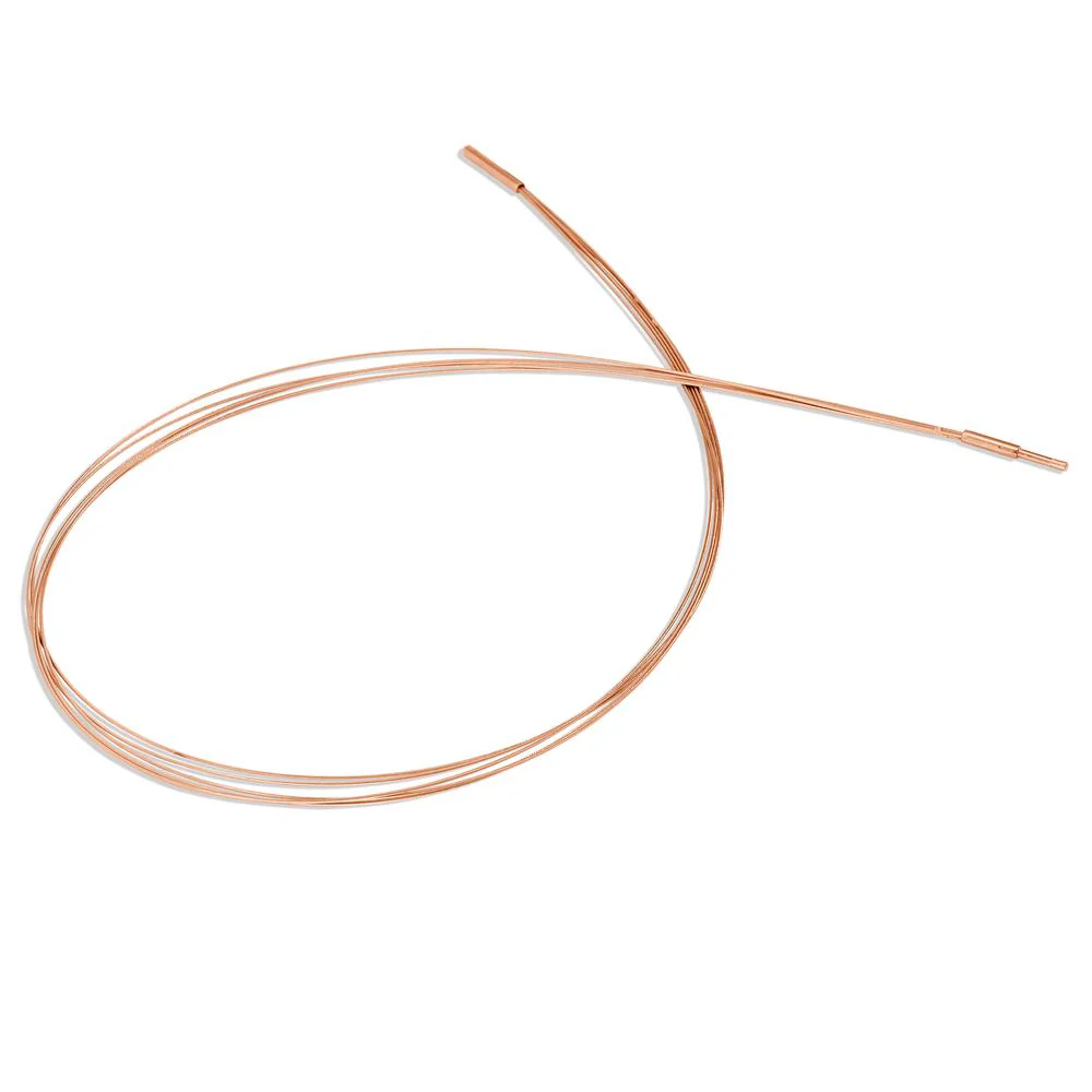 Collana Acciaio inossidabile rosa rivestimento IP 45 cm - Image 3