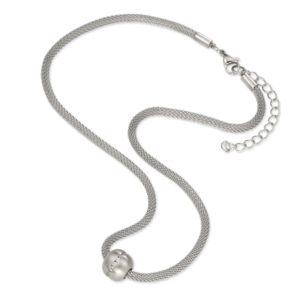 Collana Acciaio inossidabile Zirconia 42-48 cm - Image 2