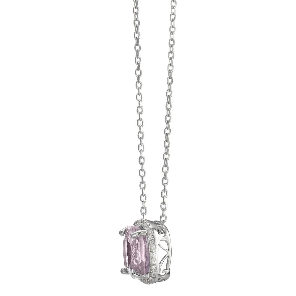 Collana Argento Ametista rodiato 40-45 cm - Image 2