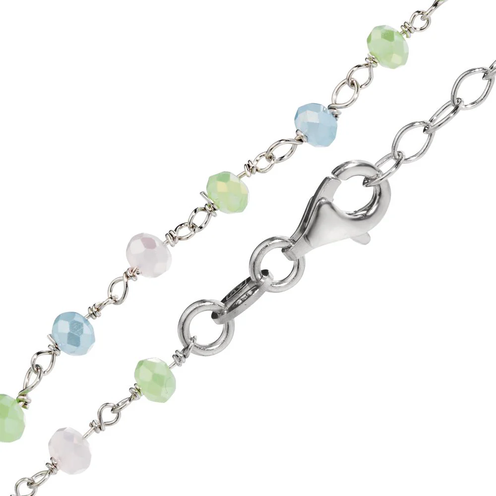 Collana Argento Cristallo rodiato [shining Pearls] 40-45 cm - Image 3