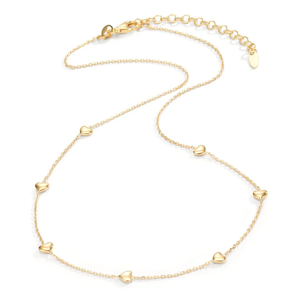 Collana Argento giallo dorato Cuore 40-44 cm - Image 2
