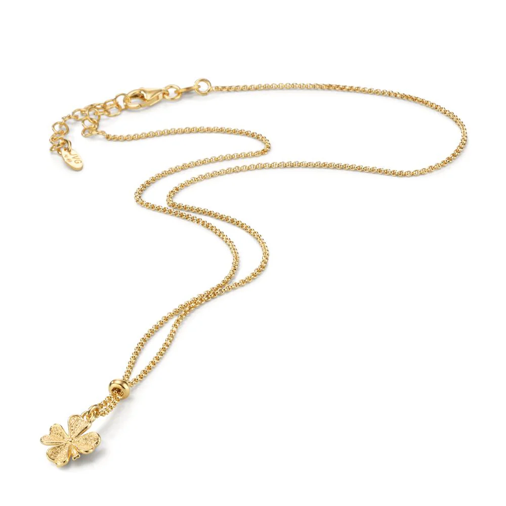 Collana Argento giallo dorato Trifoglio 40-44 cm - Image 2