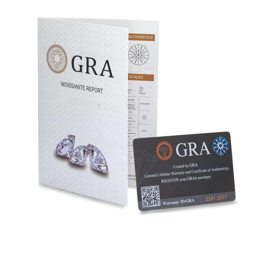Collana Argento Moissanite 10.10 ct, GRA, 2.5 mm rodiato 45 cm - Image 4