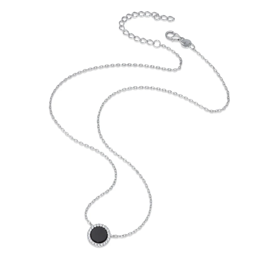 Collana Argento Onice rodiato 40-45 cm Ø10 mm - Image 3