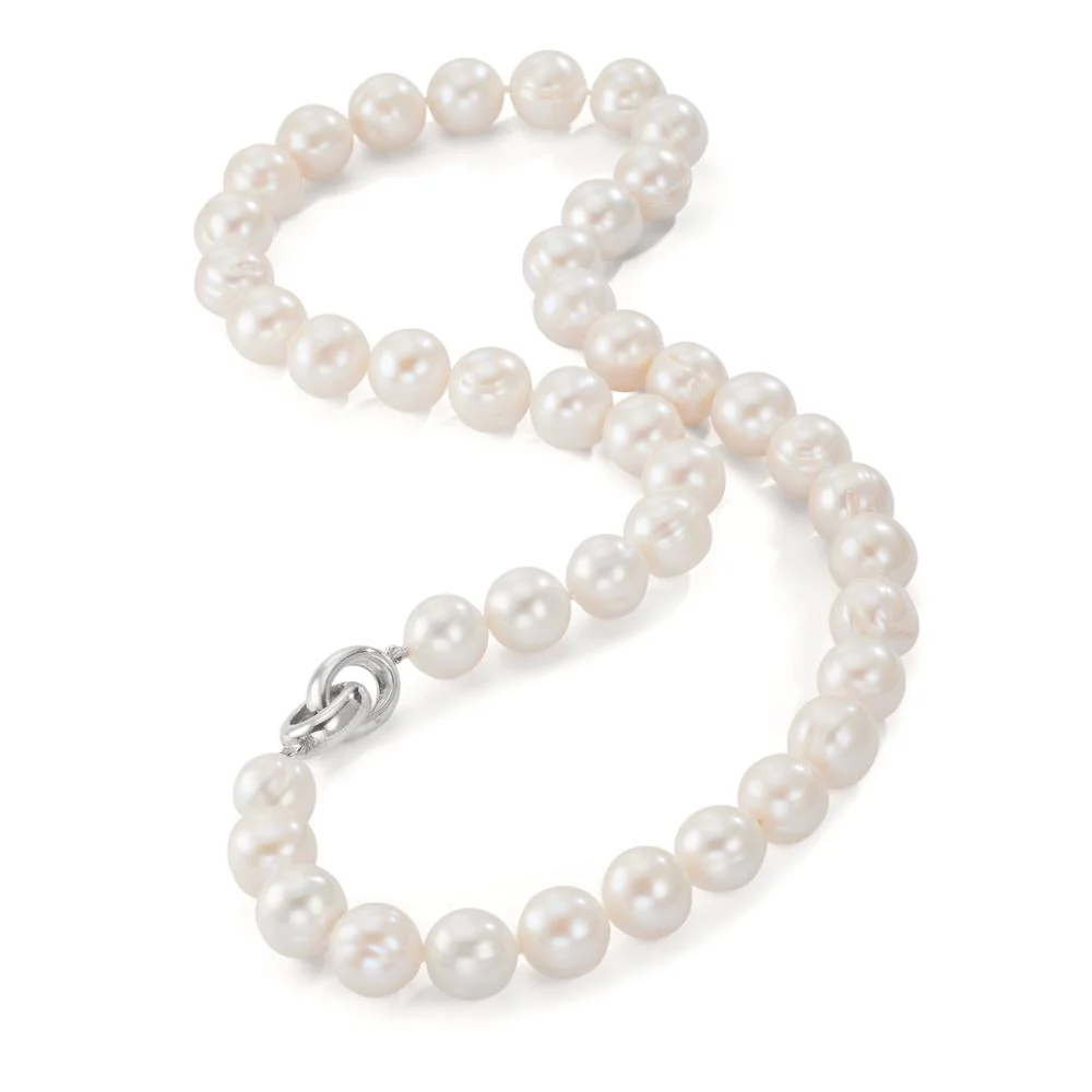 Collana Argento Perla coltivata d'acqua dolce bianco, 12 mm 48 cm - Image 2