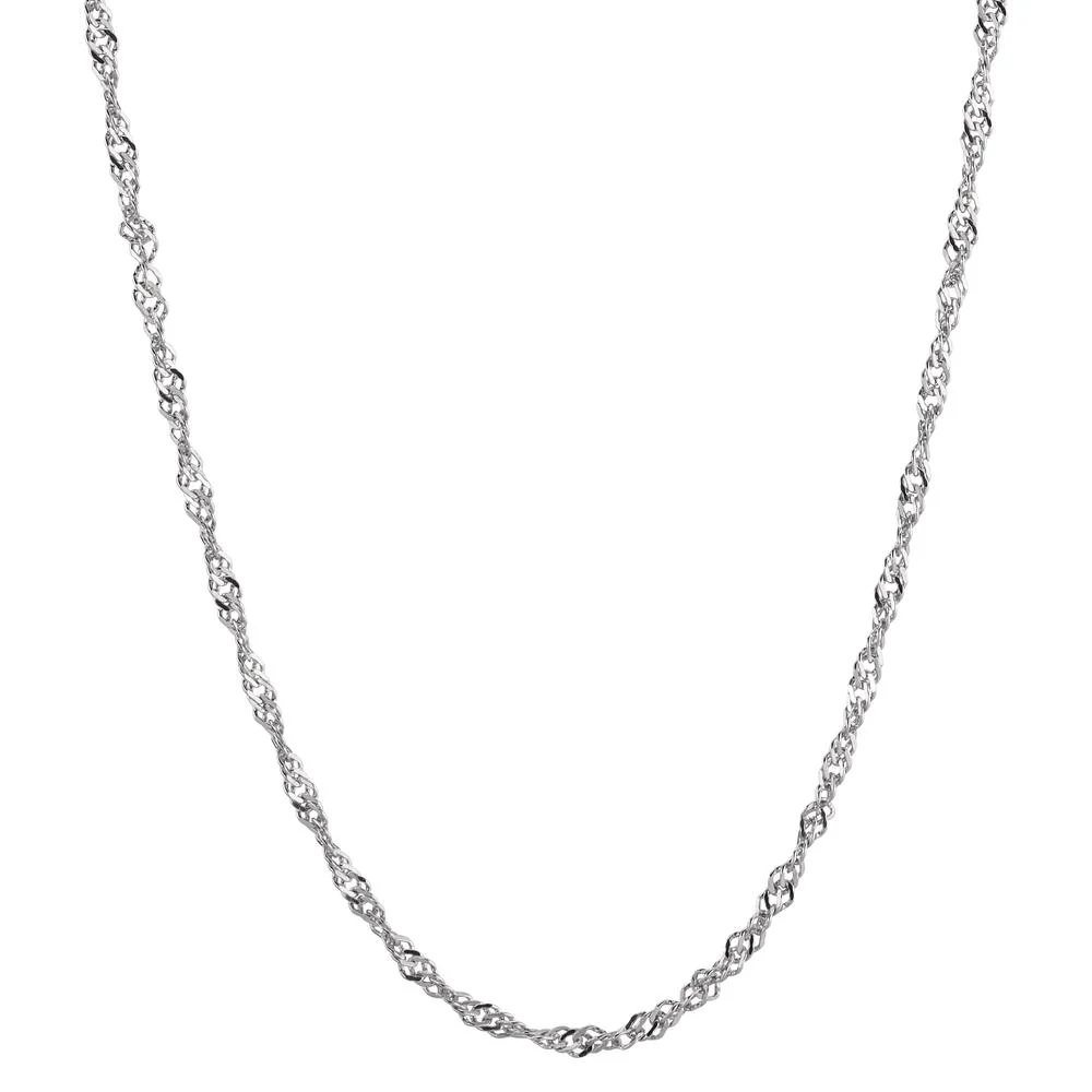 Collana Argento rodiato 36 cm