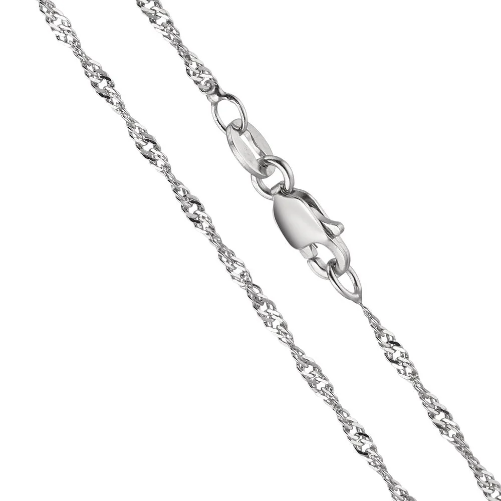 Collana Argento rodiato 36 cm - Image 3