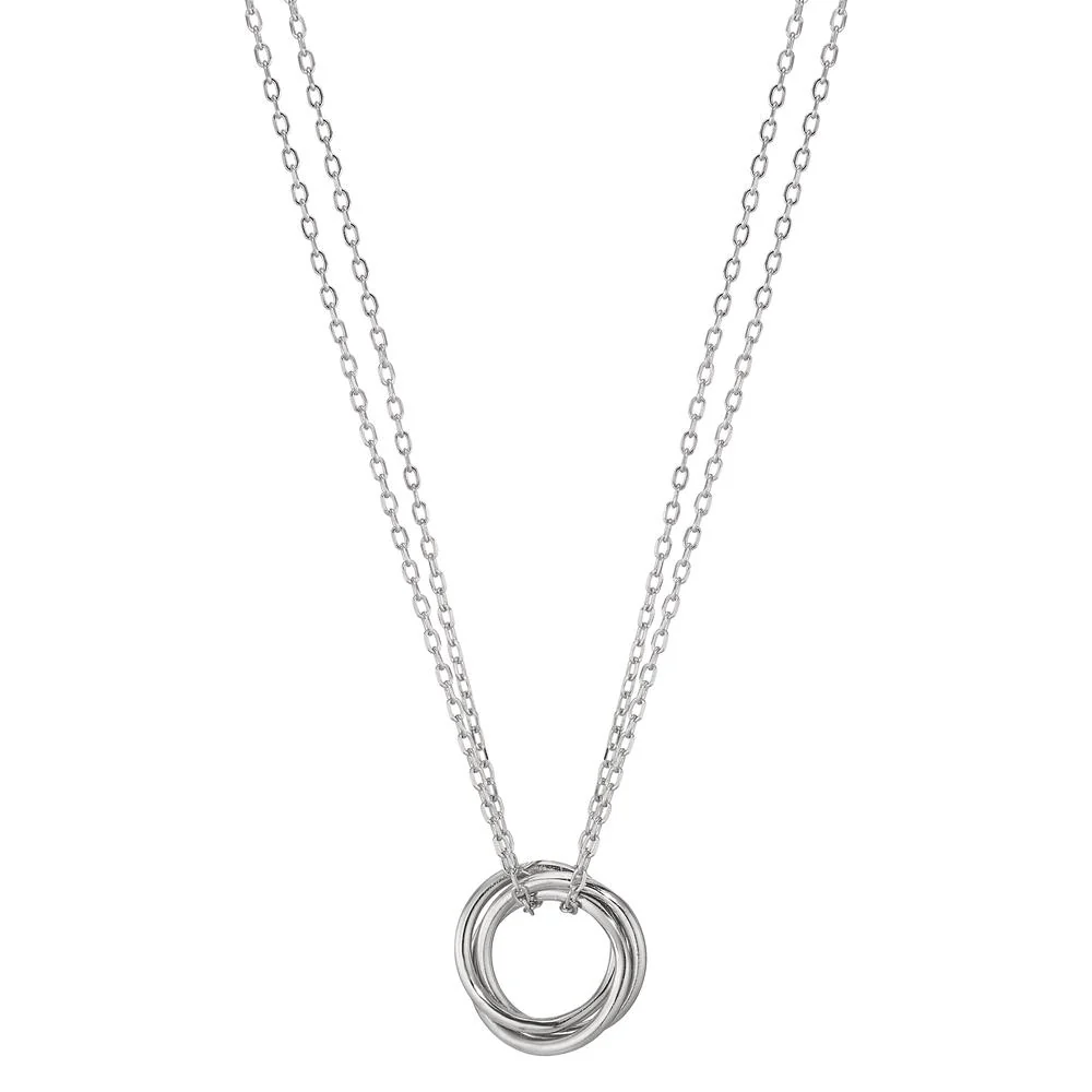 Collana Argento rodiato 40-45 cm
