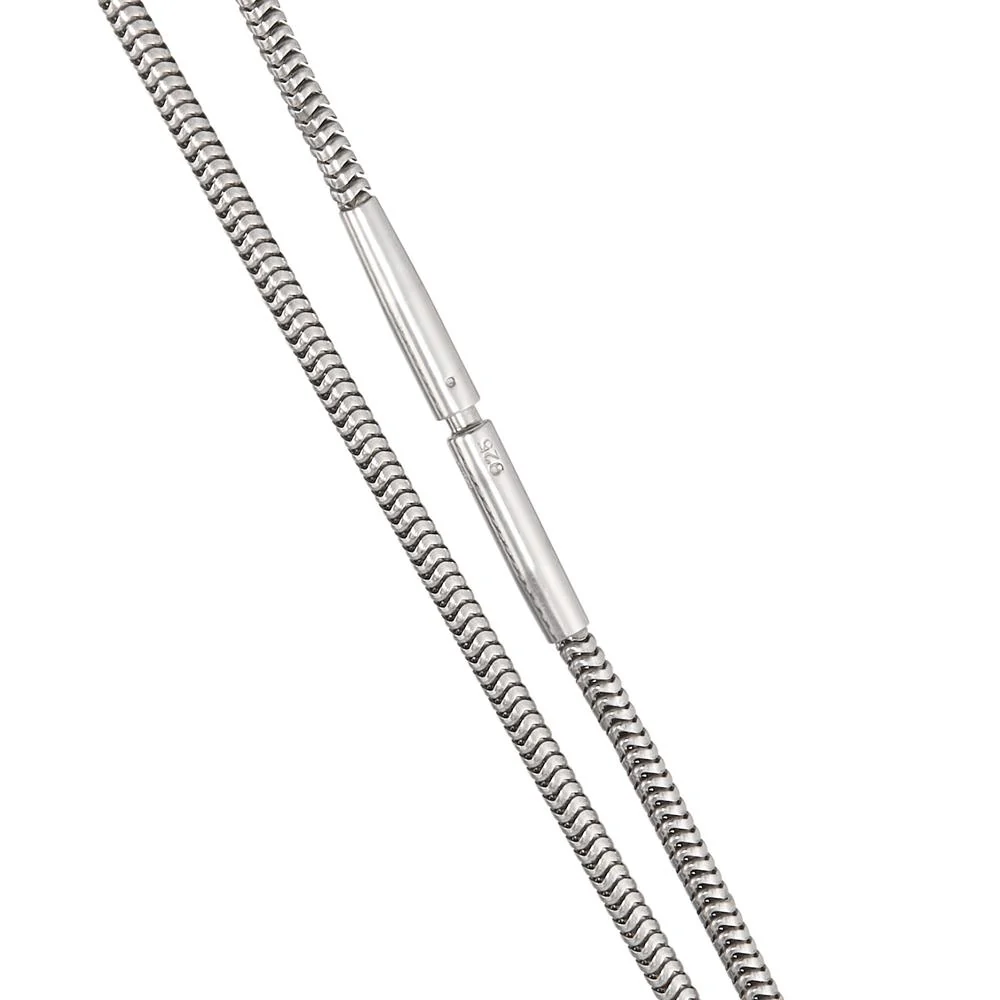 Collana Argento rodiato 42 cm - Image 3