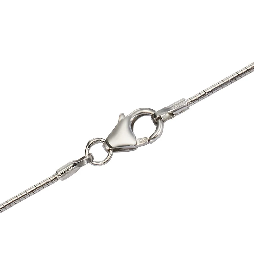 Collana Argento rodiato 45 cm - Image 3