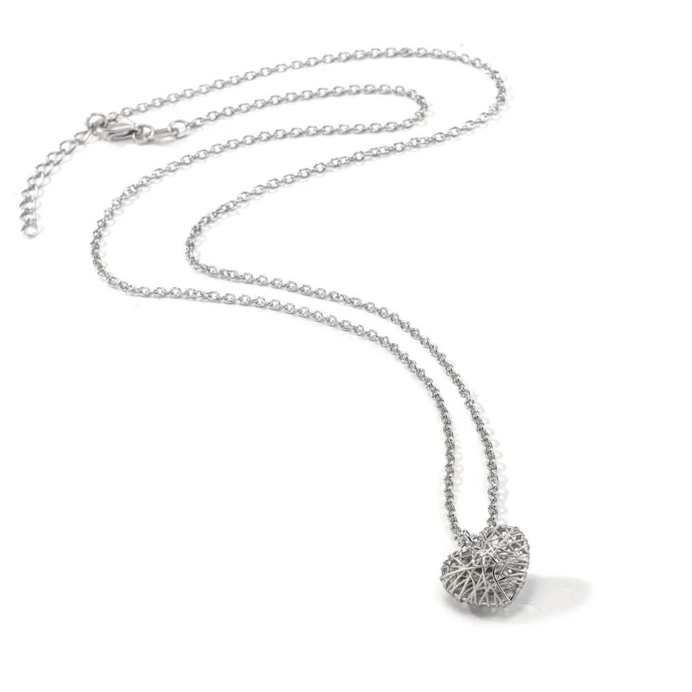 Collana Argento rodiato Cuore 45-48 cm - Image 2