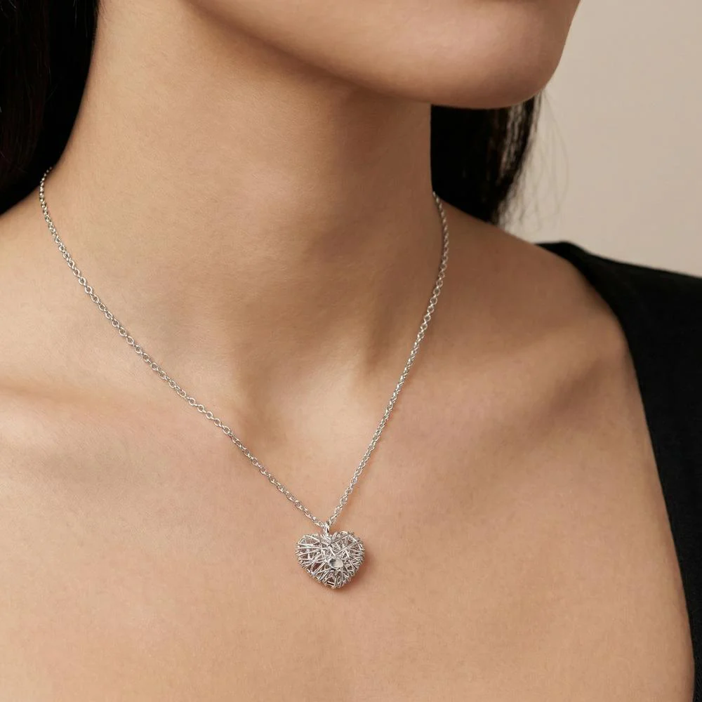 Collana Argento rodiato Cuore 45-48 cm - Image 3