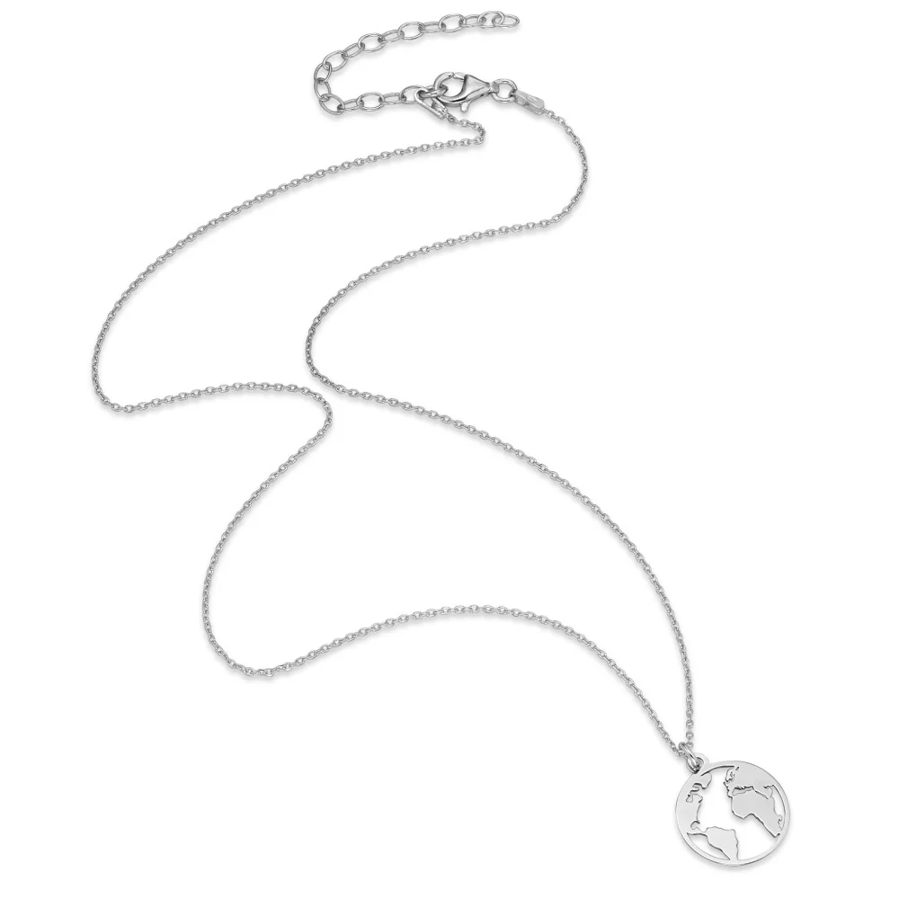 Collana Argento rodiato Globo 40-45 cm Ø15 mm - Image 2