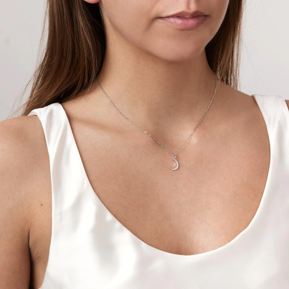Collana Argento rodiato Luna 39-43 cm - Image 3