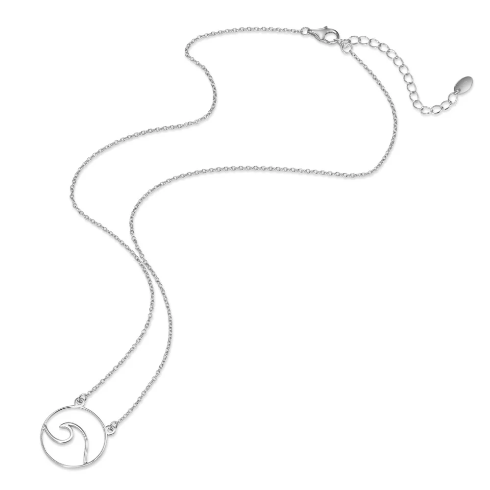 Collana Argento rodiato Onda 40-45 cm Ø18 mm - Image 2