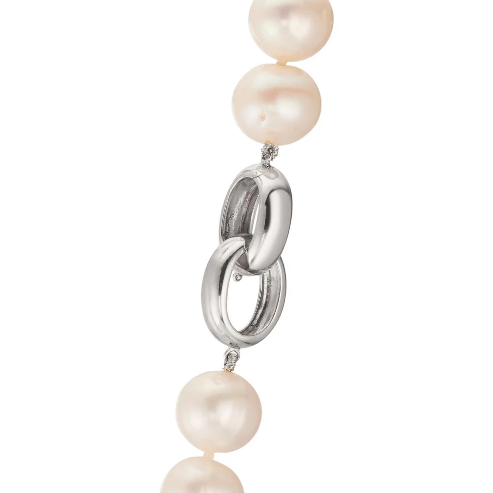 Collana Argento rodiato Perla coltivata d'acqua dolce bianco, 12 mm 50 cm - Image 3