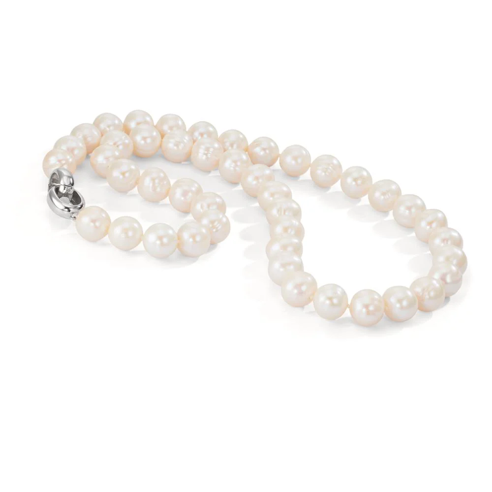 Collana Argento rodiato Perla coltivata d'acqua dolce bianco, 12 mm 50 cm - Image 2