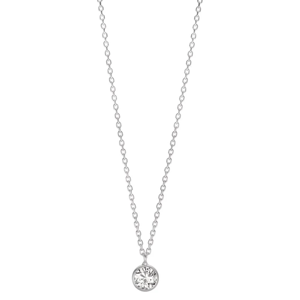 Collana Argento Zirconia 5.5 mm 38 cm
