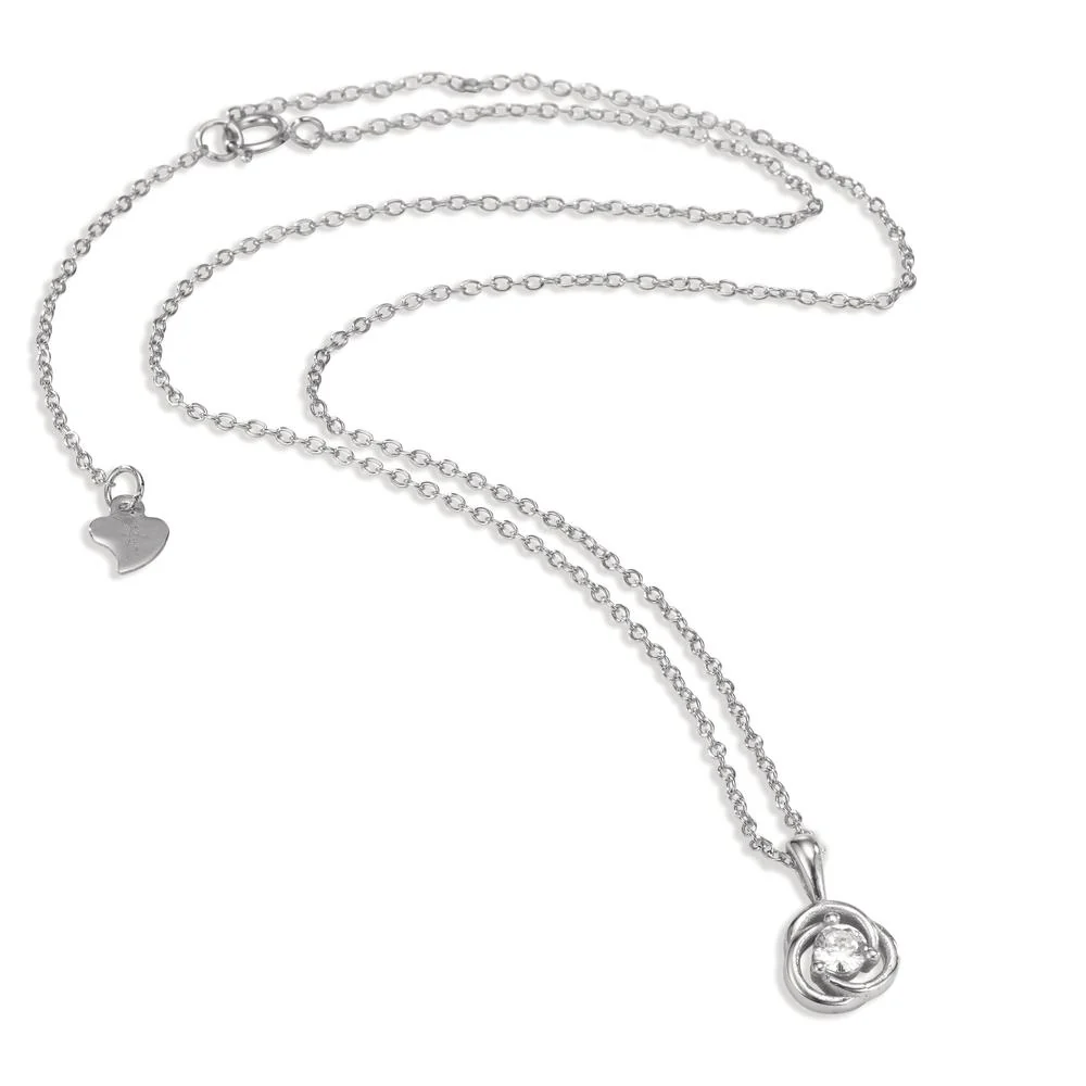 Collana Argento Zirconia rodiato 38-42 cm - Image 2