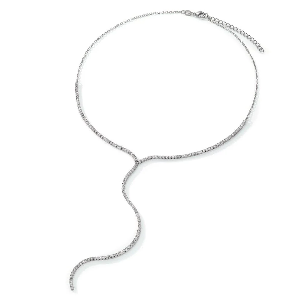 Collana Argento Zirconia rodiato 38-43 cm - Image 2