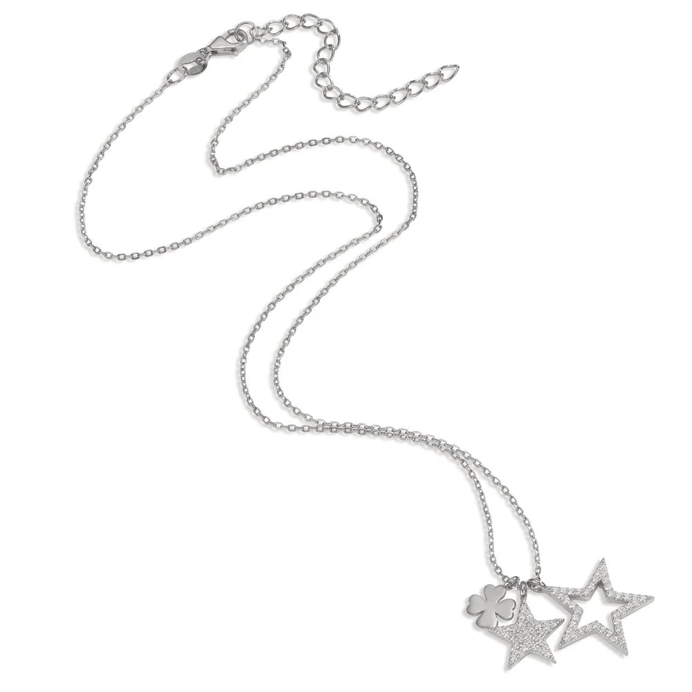 Collana Argento Zirconia rodiato 39-44 cm - Image 2