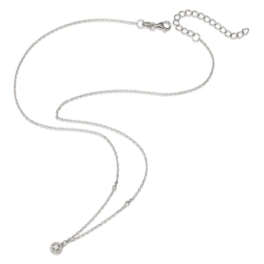 Collana Argento Zirconia rodiato 40-45 cm - Image 2