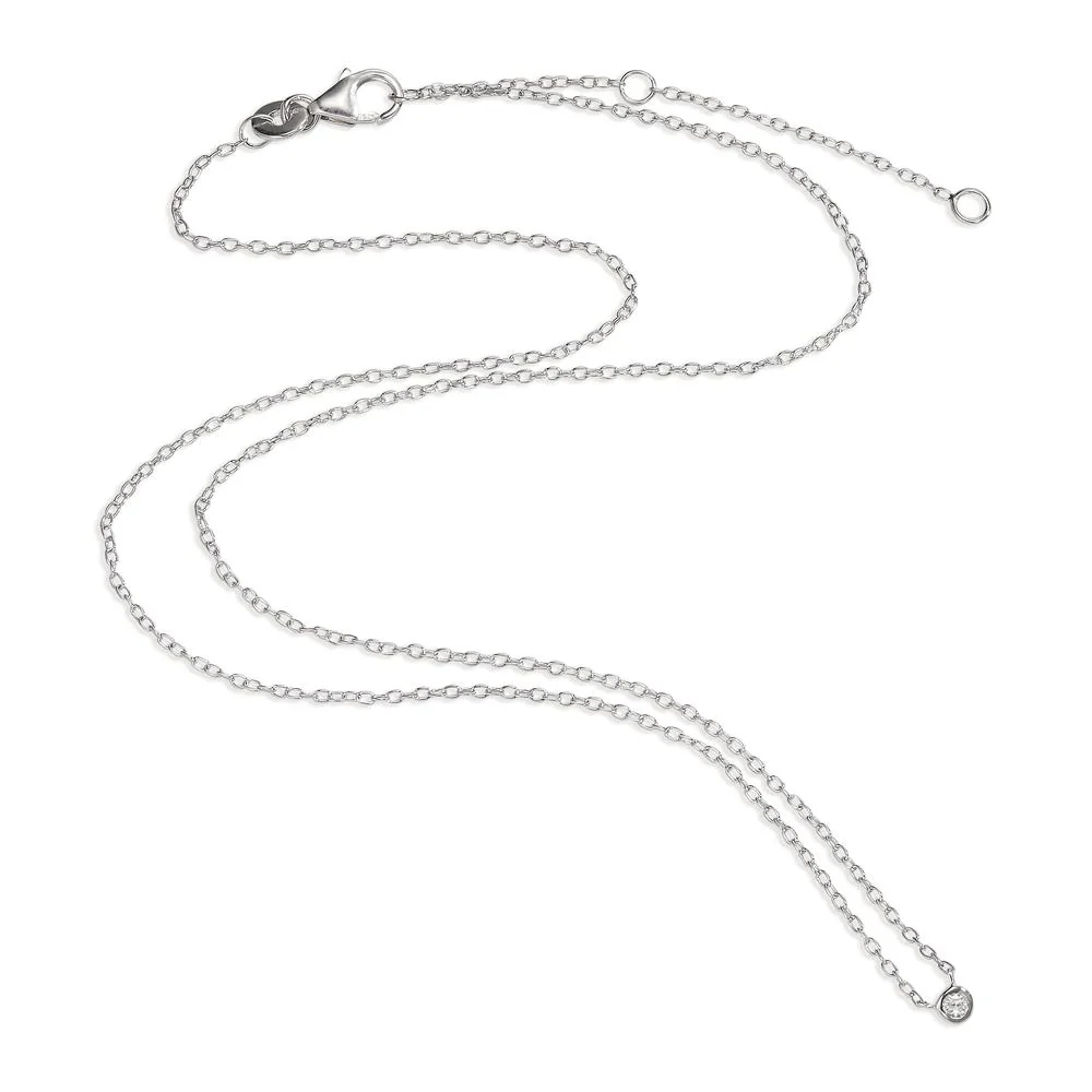 Collana Argento Zirconia rodiato 40-45 cm - Image 2