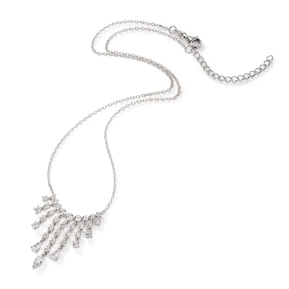 Collana Argento Zirconia rodiato 40-45 cm - Image 2