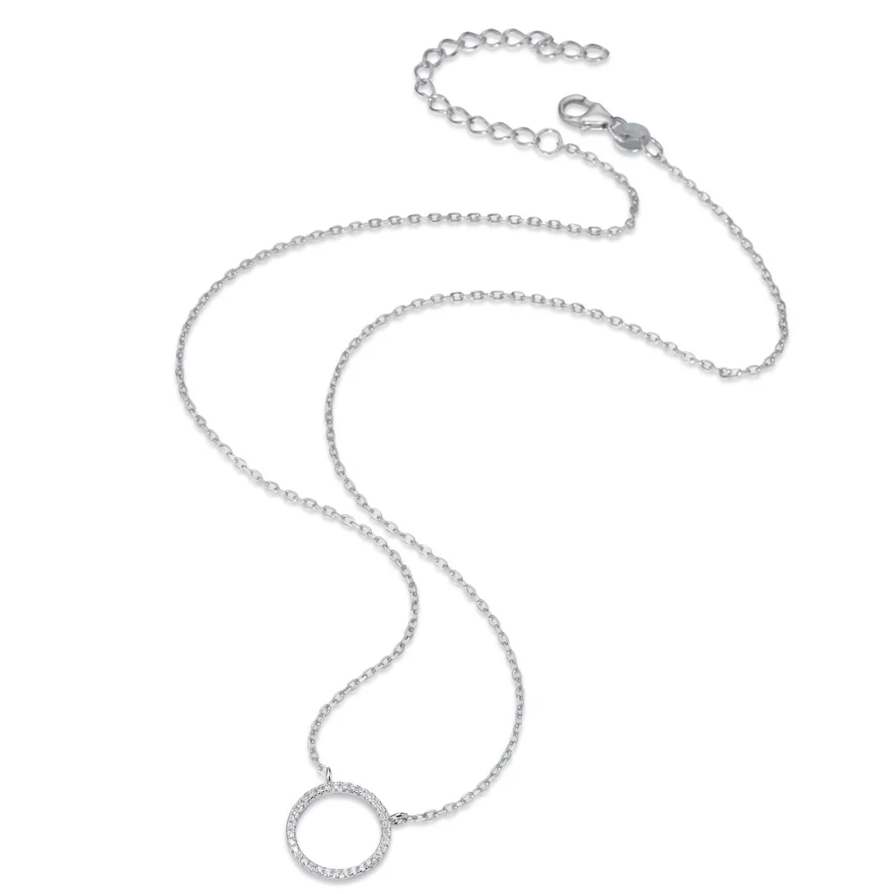Collana Argento Zirconia rodiato 40-45 cm Ø13 mm - Image 2