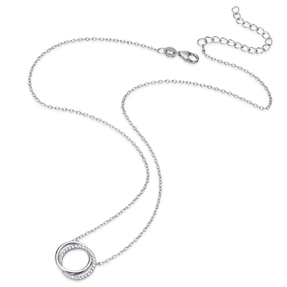 Collana Argento Zirconia rodiato 40-45 cm Ø15 mm - Image 2