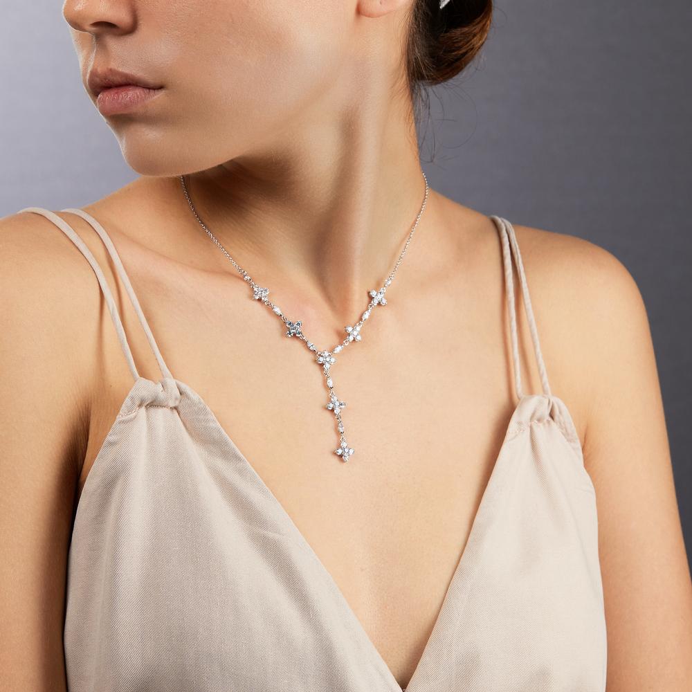 Collana Argento Zirconia rodiato 41-43 cm - Image 2