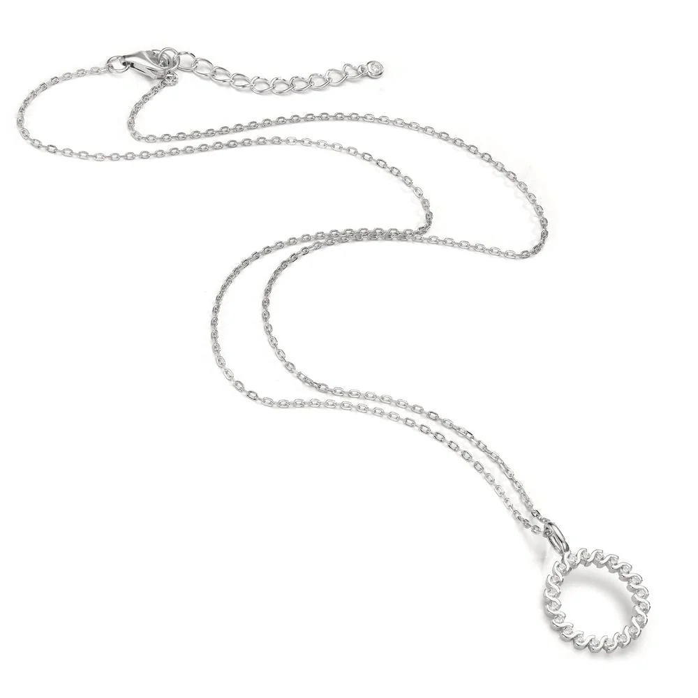 Collana Argento Zirconia rodiato 42-45 cm Ø14 mm - Image 2