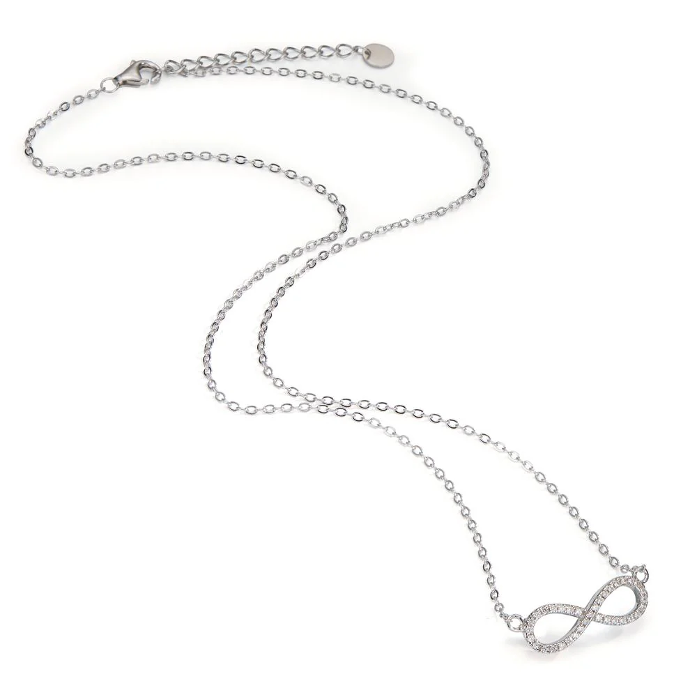 Collana Argento Zirconia rodiato Infinito 40-45 cm - Image 2