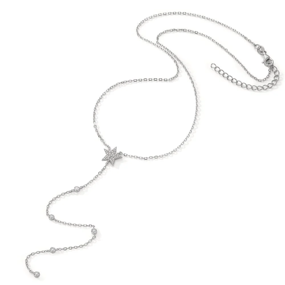 Collana Argento Zirconia rodiato Stella 40-45 cm - Image 2