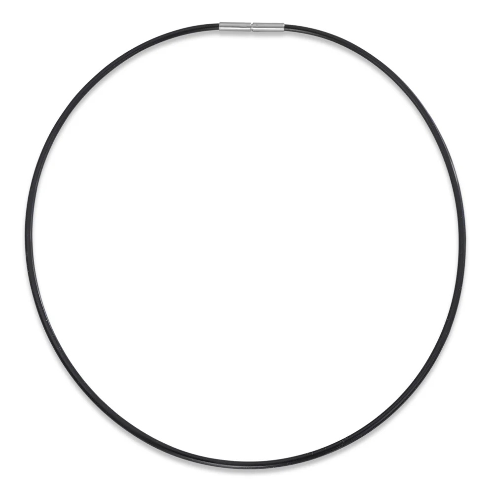 Collana Gomma, Acciaio inossidabile 40 cm Ø2.3 mm