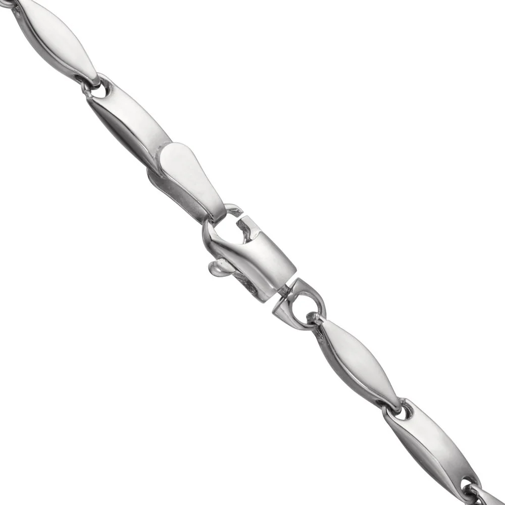 Collana Oro bianco 750/18 carati 45 cm - Image 3