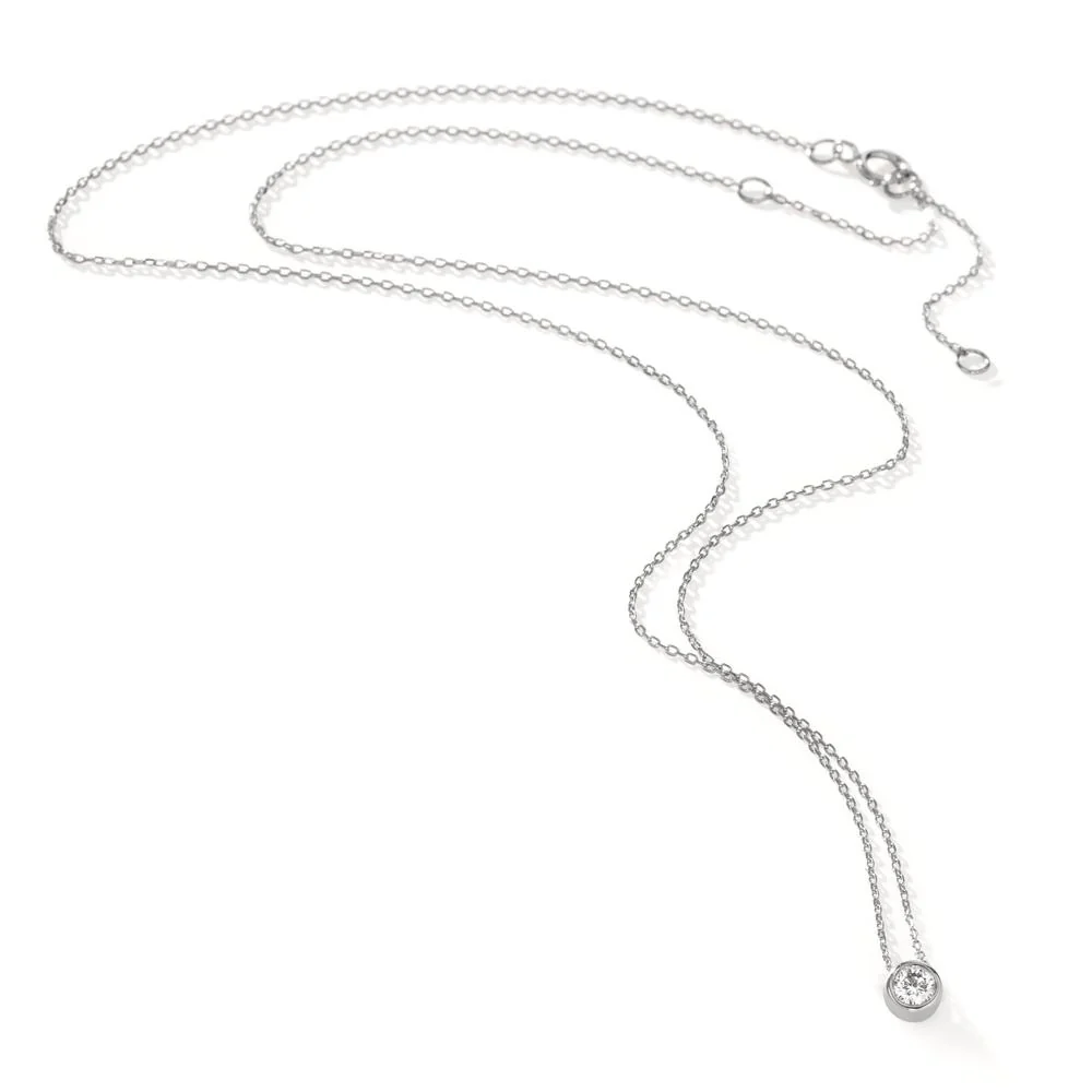 Collana Oro bianco 750/18 carati Diamante 0.10 ct, w-vsi 40-45 cm - Image 2