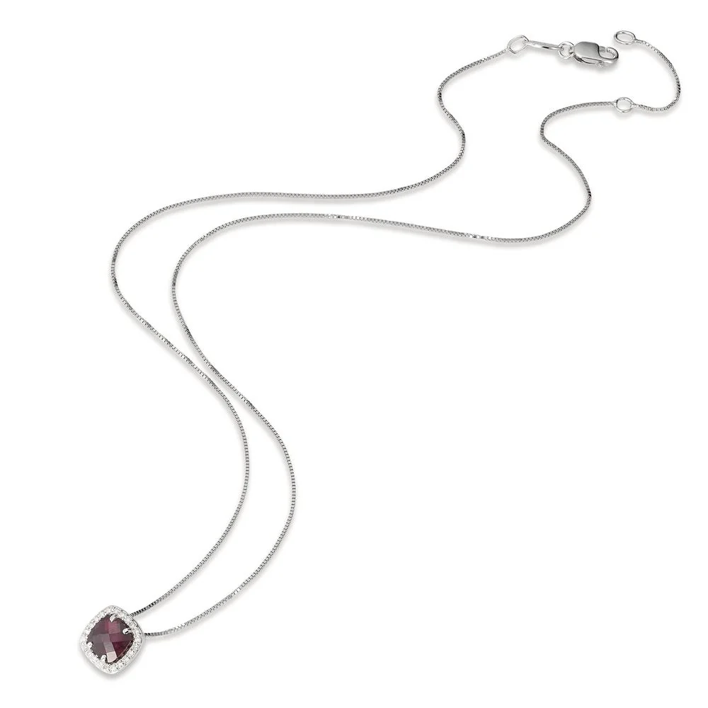 Collana Oro bianco 750/18 carati Rodolite 39-42 cm - Image 3
