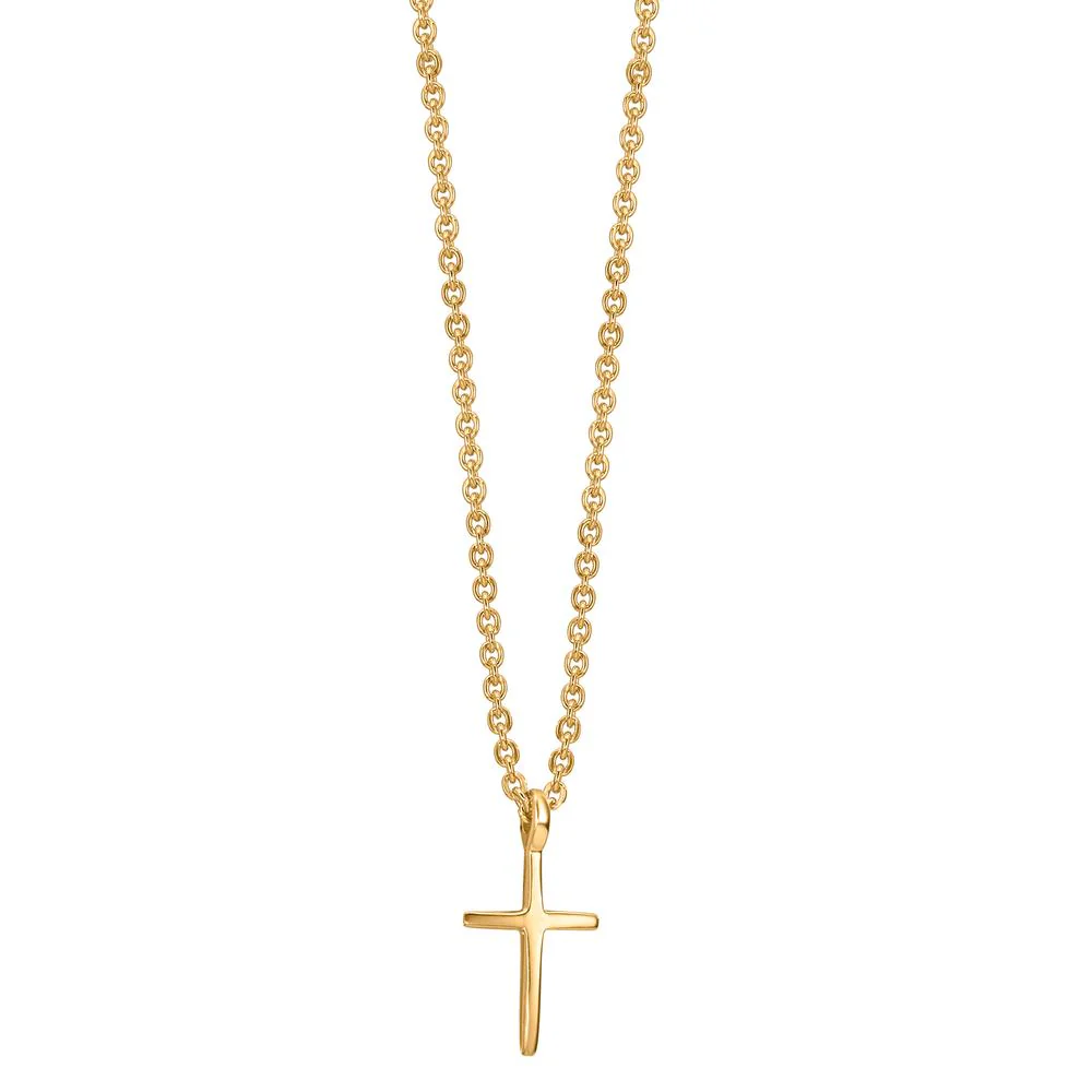 Collana Oro giallo 375/9K Croce 38-42 cm