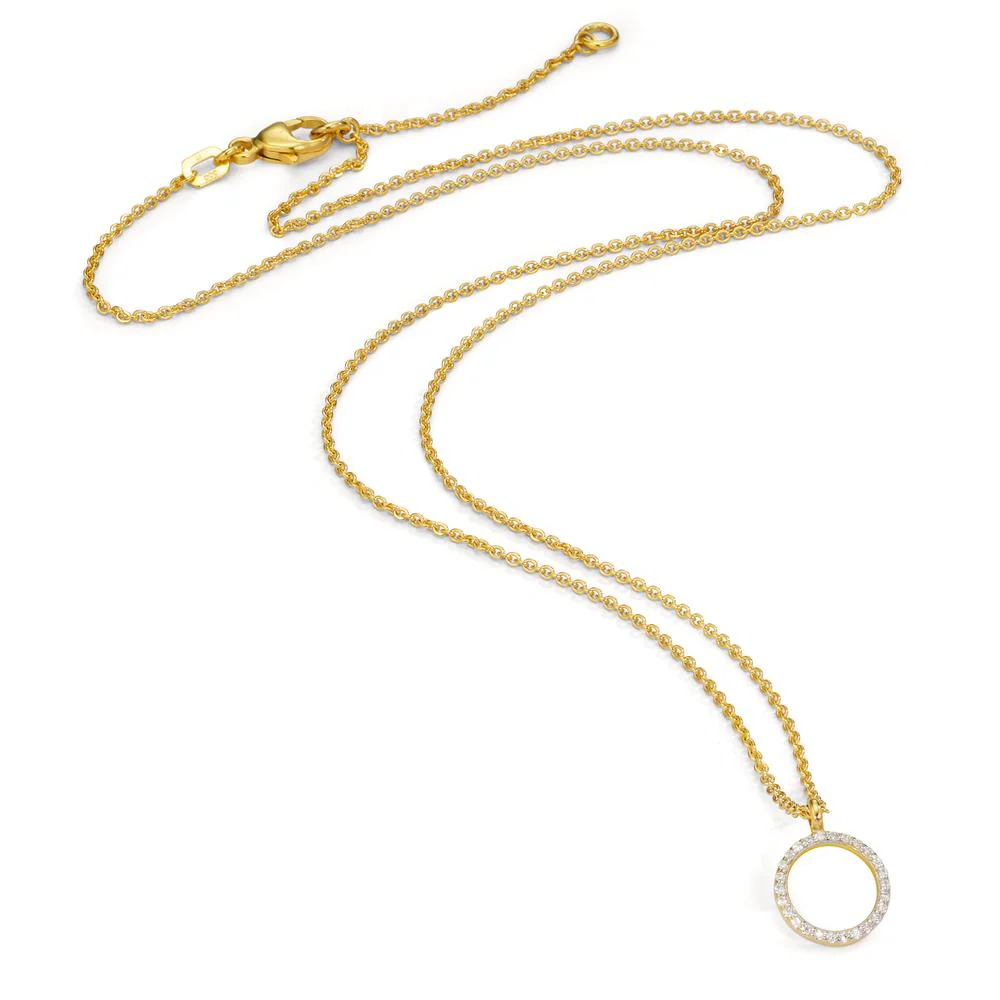 Collana Oro giallo 375/9K Zirconia 42-45 cm - Image 2