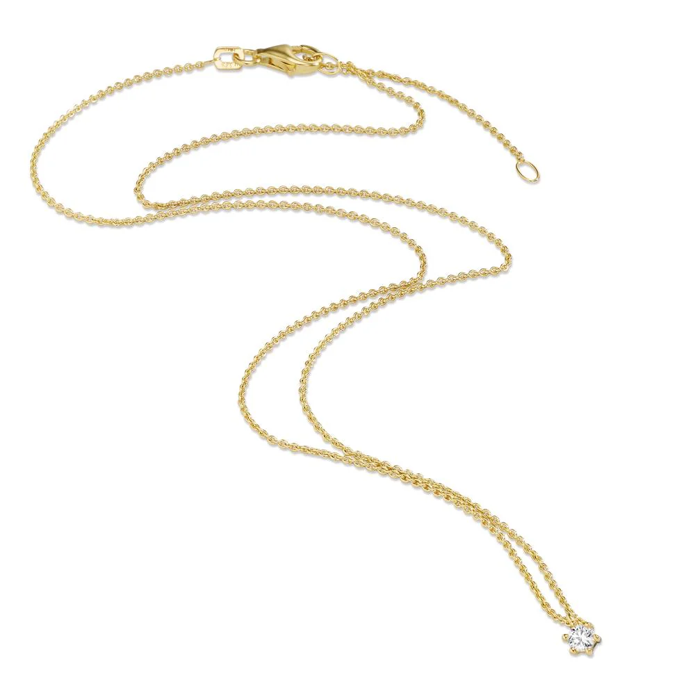 Collana Oro giallo 375/9K Zirconia 42-45 cm Ø3.5 mm - Image 2