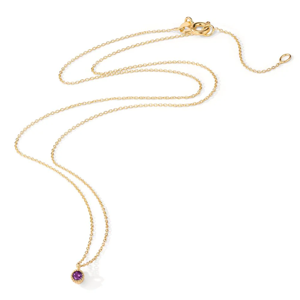 Collana Oro giallo 585/14 kt Ametista 0.064 ct 39-42 cm - Image 2