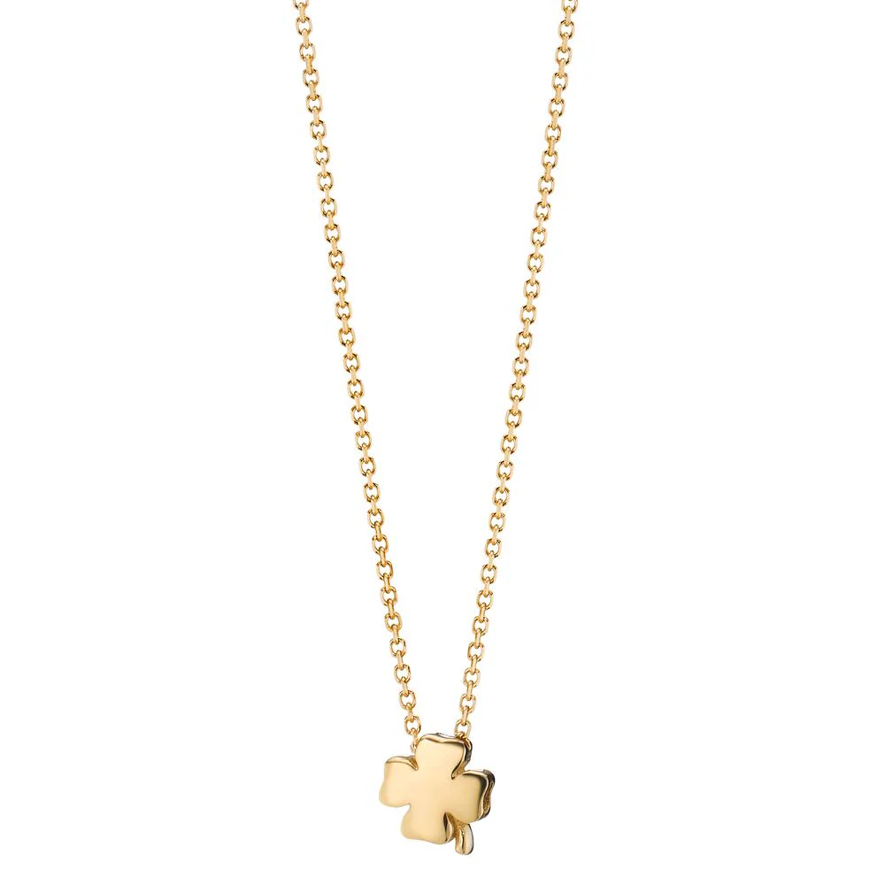Collana Oro giallo 585/14 kt Trifoglio 39-42 cm