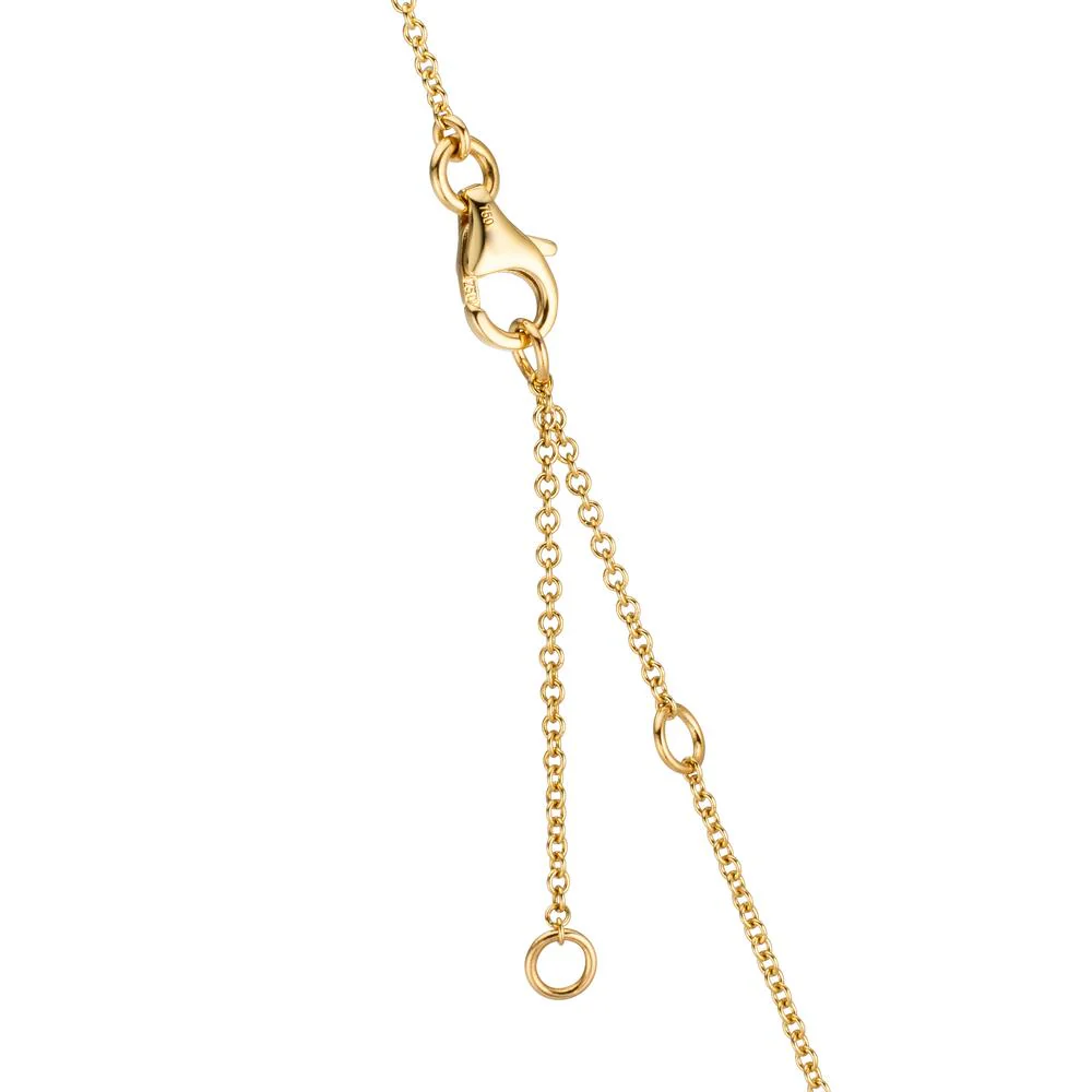 Collana Oro giallo 750/18 carati Citrino 0.20 ct, 2 pietra, Ametista verde, 0.30 ct, 4 pietra, Peridoto 0.13 ct, 2 pietra, Topazio 0.43 ct, 3 pietra, Quarzo 0.12 ct, 2 pietra 40-45 cm - Image 3