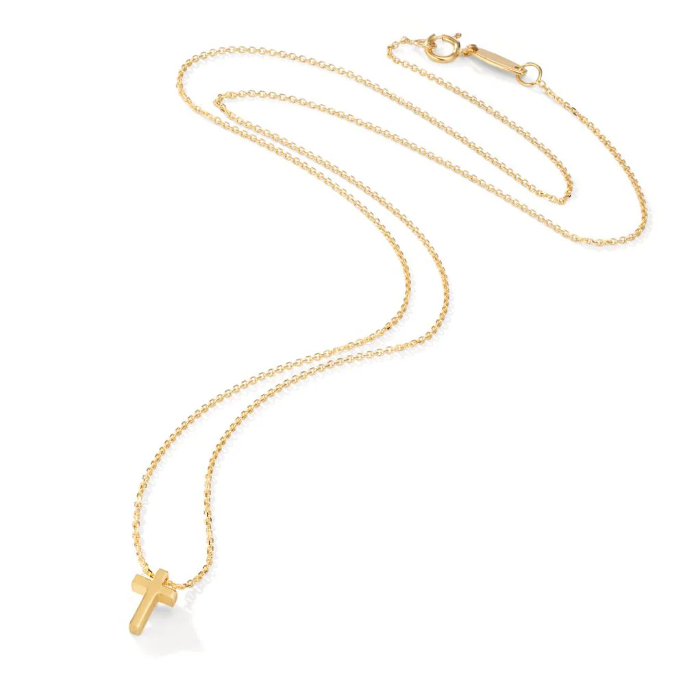 Collana Oro giallo 750/18 carati Croce 42 cm - Image 2