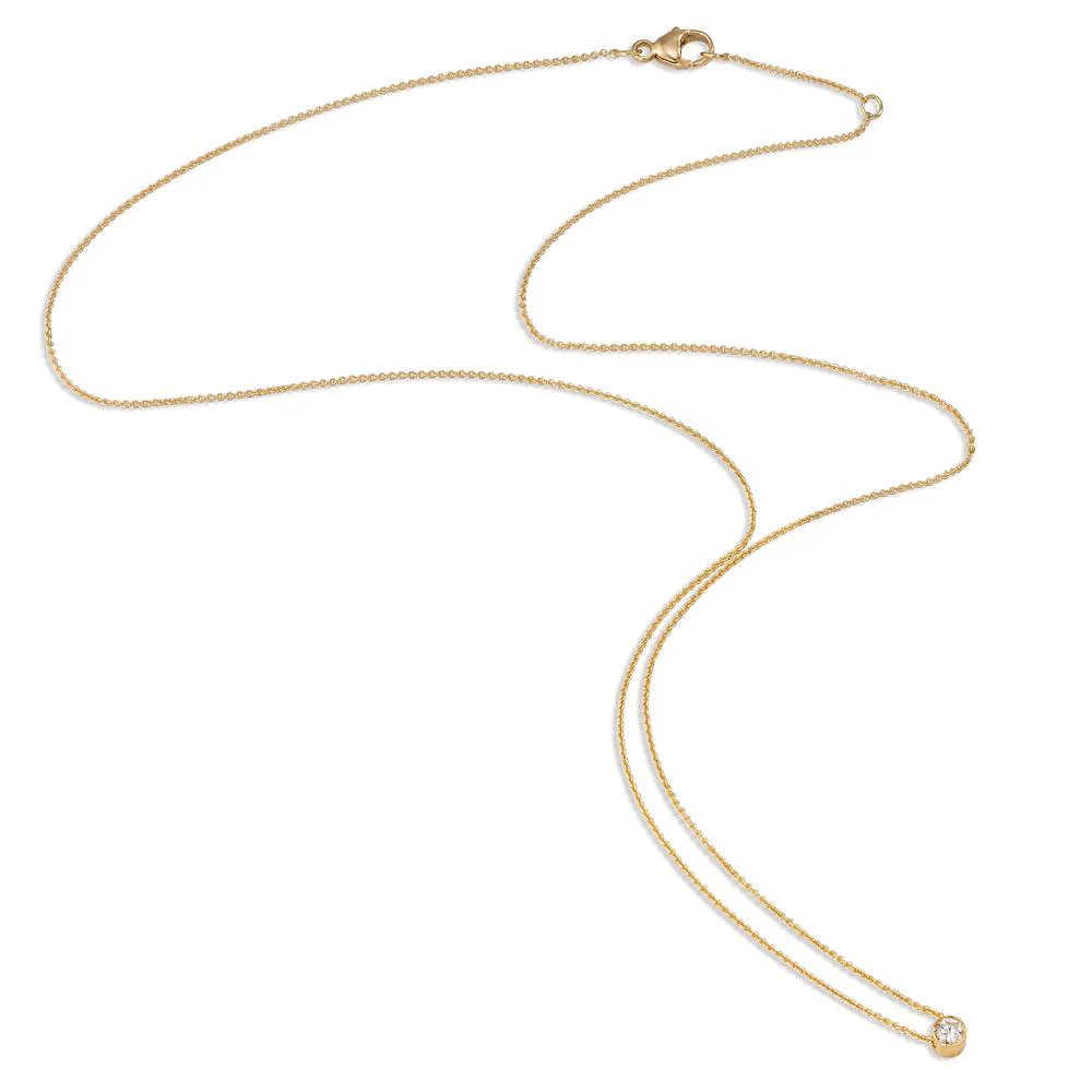 Collana Oro giallo 750/18 carati Diamante 0.06 ct, w-si 40-42 cm - Image 3