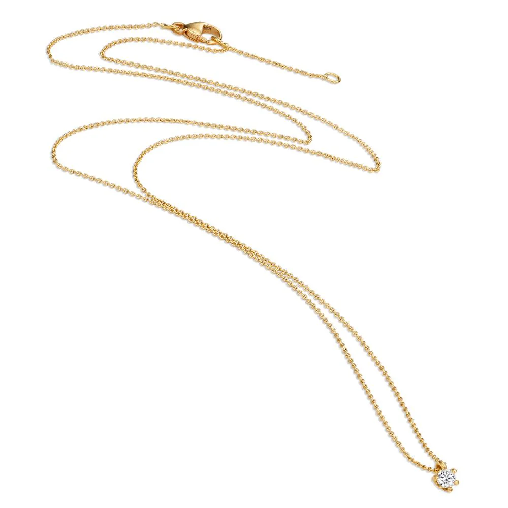 Collana Oro giallo 750/18 carati Diamante 0.06 ct, w-si 40-42 cm - Image 2