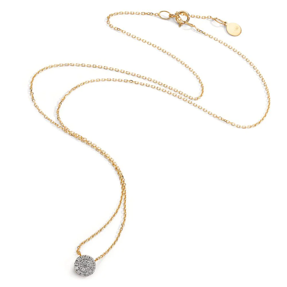 Collana Oro giallo 750/18 carati Diamante 0.09 ct, w-si 40-42 cm - Image 2