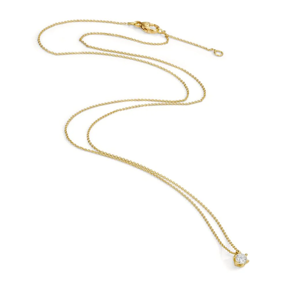 Collana Oro giallo 750/18 carati Diamante 0.10 ct, w-si 40-42 cm - Image 2